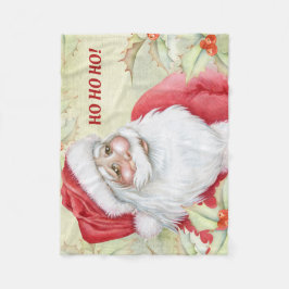 Manta Polar Alegre Santa Claus | Acuarela
