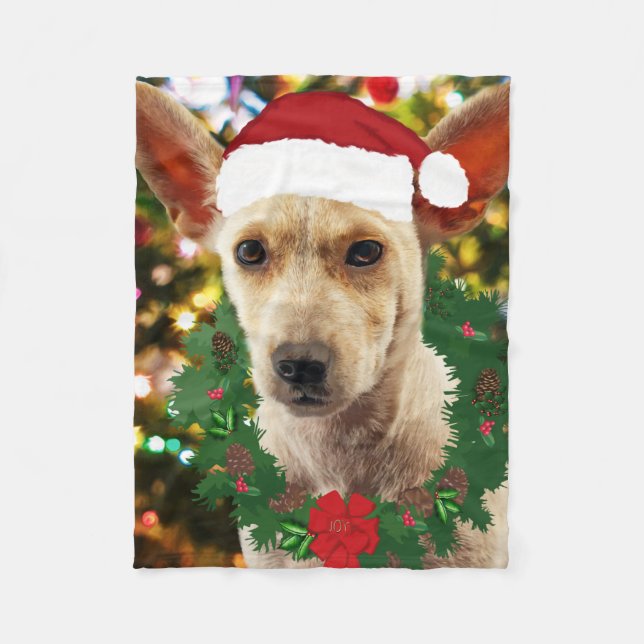 Manta Polar Alegría por el cachorro (Anverso)