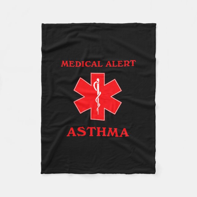 Manta Polar Alerta médica asma  (Anverso)