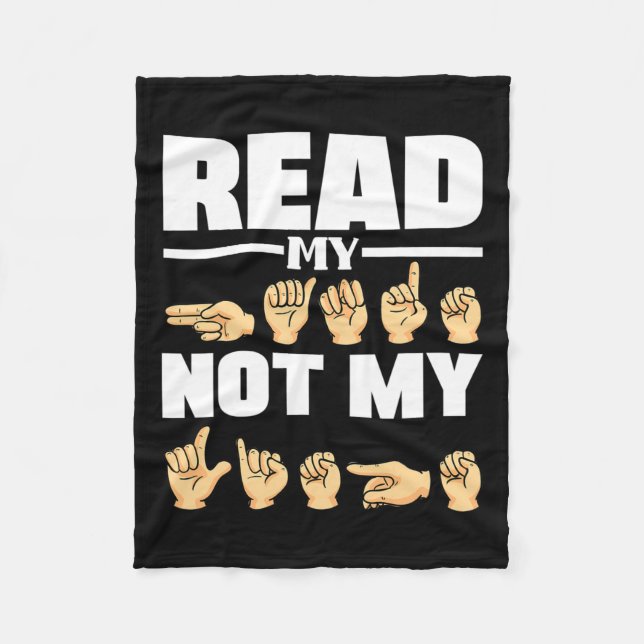 Manta Polar Alfabetización de la Caza en Lenguaje Americano de (Anverso)