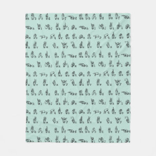 Manta Polar Alfabeto americano del lenguaje de signos de //del