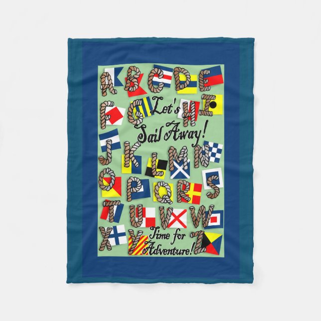 Manta Polar Alfabeto de bandera náutica (Anverso)