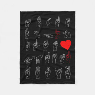 Manta Polar Alfabeto Profesor de Canto Estadounidense Gráfico