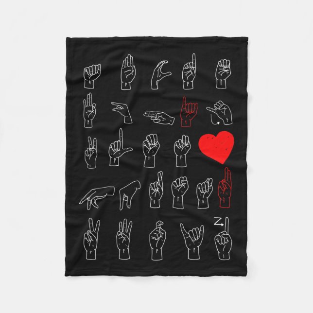 Manta Polar Alfabeto Profesor de Canto Estadounidense Gráfico  (Anverso)