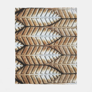 Manta Polar Alfombra de área de acento de hoja marrón