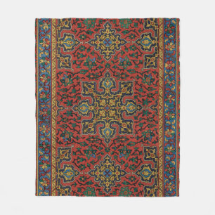 Manta Polar Alfombra de estilo clásico persa roja azul