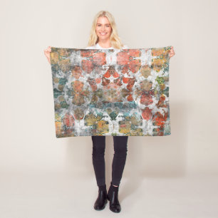 Manta Polar Alfombra de lana antigua hecha a mano de la época 