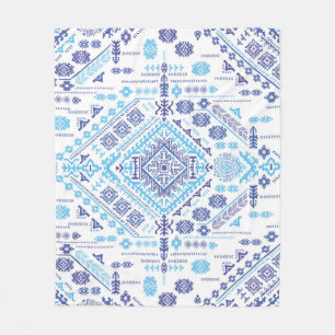 Manta Polar Alfombra paisley india, patrón de mandala étnica.