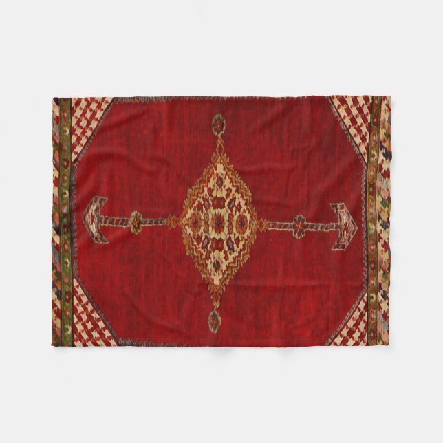 Manta Polar Alfombra persa - diseño intrépido (Frente (Horizontal))