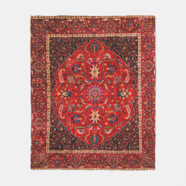 Manta Polar Alfombra roja persa de Mashhad