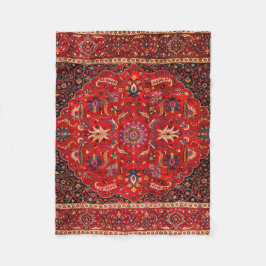 Manta Polar Alfombra roja persa de Mashhad