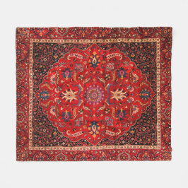 Manta Polar Alfombra roja persa de Mashhad