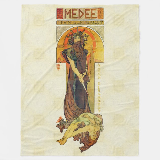 Manta Polar Alfons Mucha 1898 Medea (Anverso)