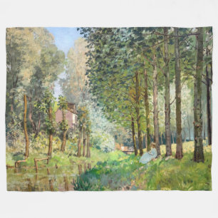 Manta Polar Alfred Sisley - Descansa a lo largo del Stream