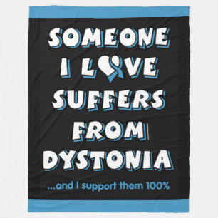 Manta Polar Alguien a quien amo... Disstonia Fleece Blanket