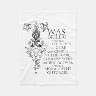 Manta Polar Alice In Wonderland Jabberwocky Fleece Blanket