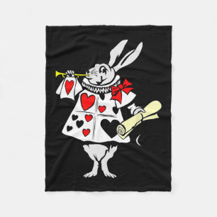 Manta Polar Alice In Wonderland Rabbit Easter Bunny Jugando Mu