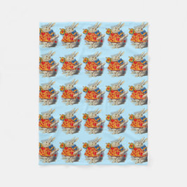 Manta Polar Alicia en el Conejo Blanco de las Maravillas