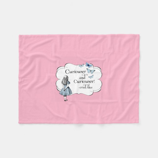 Manta Polar Alicia en el interior de un Curiouser (Frente (Horizontal))