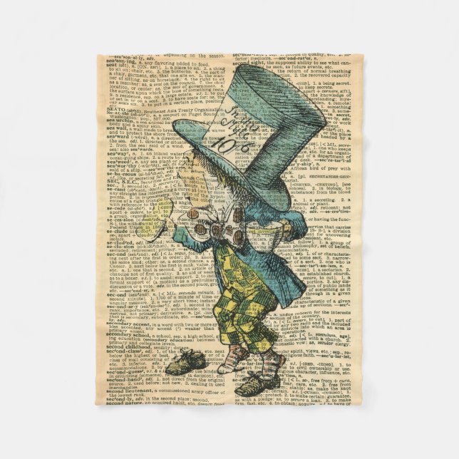 Manta Polar Alicia loca por el odio en el país de las maravill (Anverso)