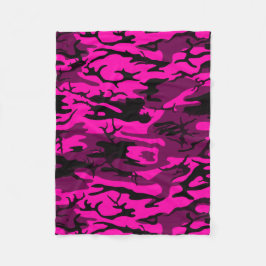 Manta Polar Alien Pink Camo Blanket