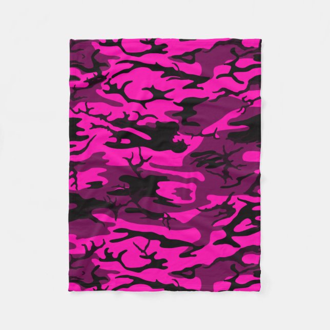 Manta Polar Alien Pink Camo Blanket (Anverso)