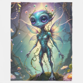 Manta Polar Alien Pixie 02 Fleece Blanket