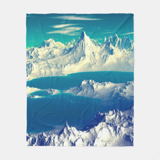 Manta Polar Alien Planet - Material gráfico de computadora 3D. (Anverso)