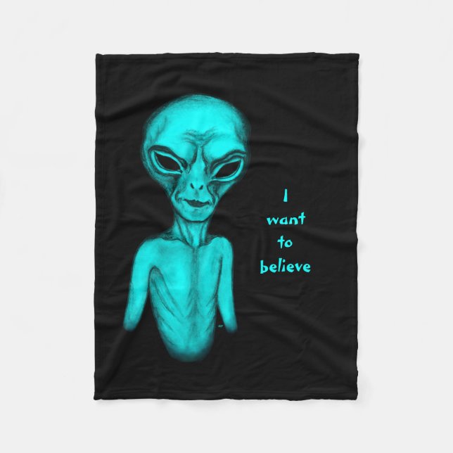 Manta Polar Alien, quiero creer (Anverso)