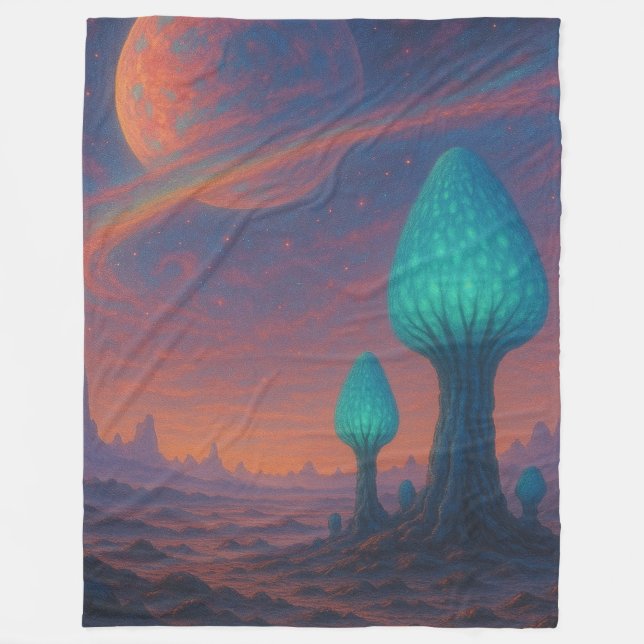 Manta Polar Alien World Fleece Blanket (Anverso)