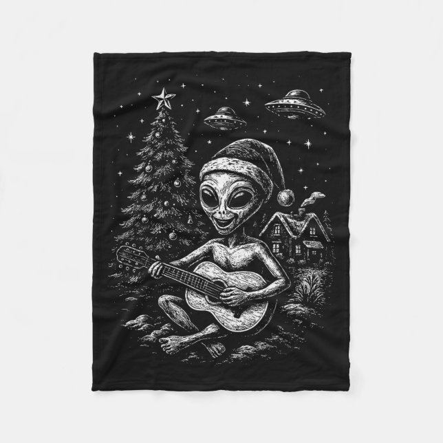 Manta Polar Alienígena ama la Navidad  (Anverso)