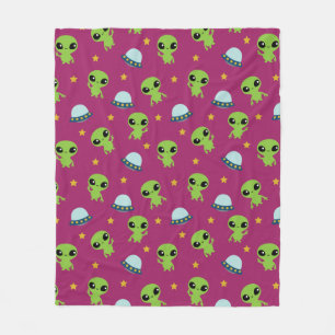 Manta Polar Aliens Fleece Blanket