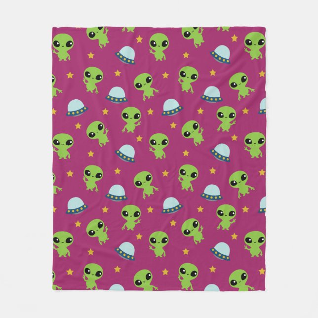 Manta Polar Aliens Fleece Blanket (Anverso)