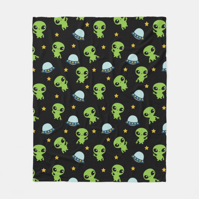 Manta Polar Aliens Fleece Blanket (Anverso)