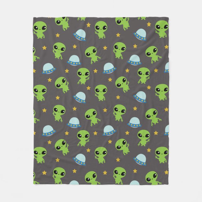 Manta Polar Aliens Fleece Blanket (Anverso)