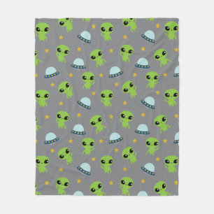 Manta Polar Aliens Fleece Blanket