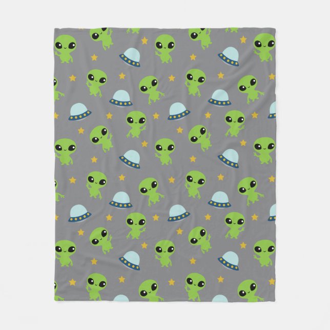 Manta Polar Aliens Fleece Blanket (Anverso)