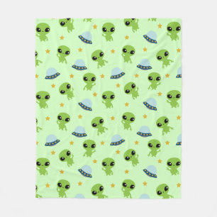 Manta Polar Aliens Fleece Blanket
