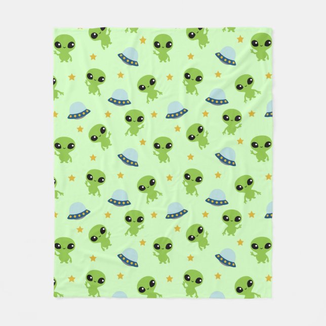 Manta Polar Aliens Fleece Blanket (Anverso)