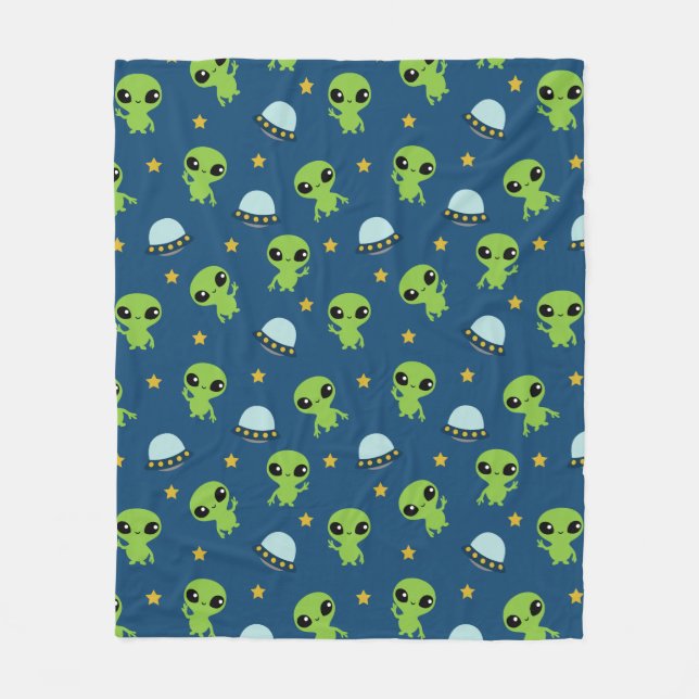 Manta Polar Aliens Fleece Blanket (Anverso)