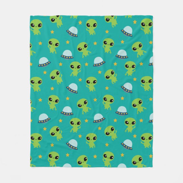 Manta Polar Aliens Fleece Blanket (Anverso)