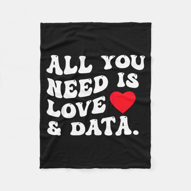 Manta Polar All You Need Is Love And Data Funny Valentine Data (Anverso)