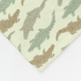 Manta Polar Alligadores de camo Guay - patrón sin fisuras.