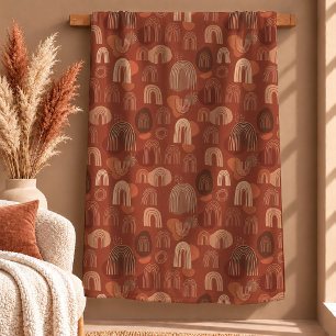 Manta Polar Almohada Bohemio Encantador de Arcoíris de Cobre M