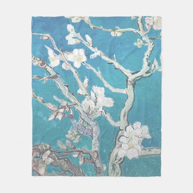 Manta Polar Almond Blossom Van Gogh Art (Anverso)