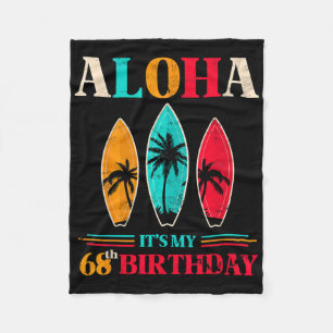 Manta Polar Aloha 68 cumpleaños Hawaii Playa Tropical Surfing