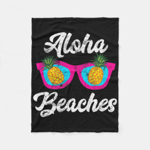 Manta Polar Aloha Bebe Funny Tropical Hawaiian Pineapple Su