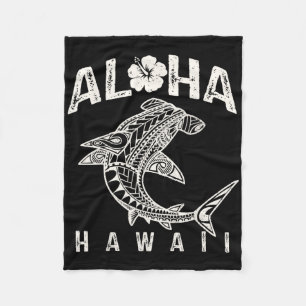 Manta Polar Aloha Hawaii Tril Tiburón Polinesio Hawaiano Playa