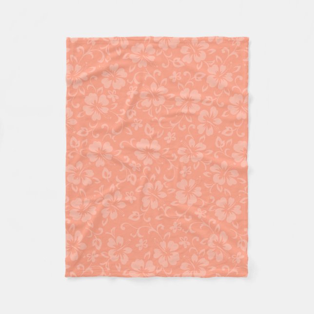 Manta Polar Aloha Honeys Coordinan Hibiscus Hawaiano (Anverso)