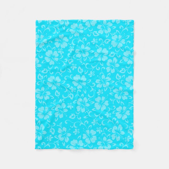 Manta Polar Aloha Honeys Coordinan Hibiscus Hawaiano (Anverso)